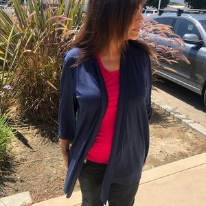 Ladies shrug - navy blue xxl